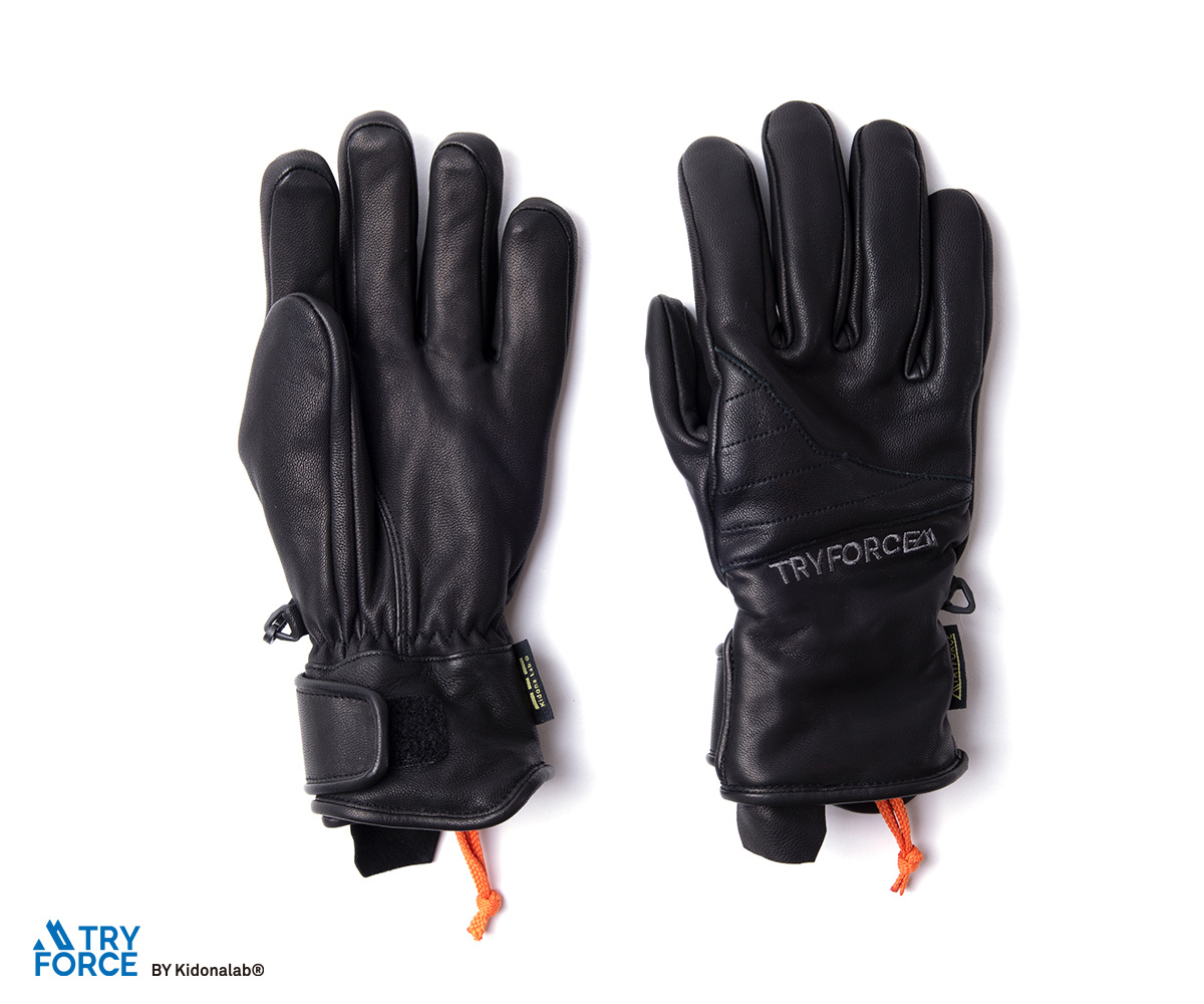 LEATHER AT FIVEFINGER GLOVE - Kidona Lab